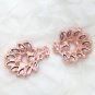 Rose Gold Silver Rhinestone Crystal Wedding Hook and Eye Clasp Button Clasp