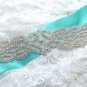 Thick Bridal Rhinestone Crystal Sash Ribbon Long Wedding Dress Belt Applique