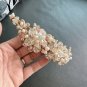 Vintage Style Gold Bridal Tiara Pearl Rhinestone Crown Wedding Hair Headpiece
