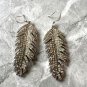 Crystal Feather Dangle Earrings - Handcrafted Statement Rhinestone Jewelry