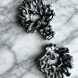 Black Rhinestone Clasp Buckle Hook and Eye Vintage Crystal Applique Craft Supply
