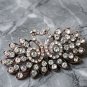 Vintage Peacock Rhinestone Buckle Clasp Fastener Bridal Sewing Embellishment