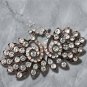 Vintage Peacock Rhinestone Buckle Clasp Fastener Bridal Sewing Embellishment
