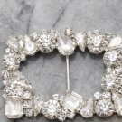 Crystal Rhinestone Buckle Slide - Luxury Embellishment for Bridal & Fashion Crystal Rhinestone Buckle Slide - Luxury Embellishment for Bridal & Fashion