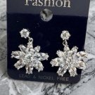 Stunning Sparkling Simulated Cubic Zirconia Flower Drop Earrings Stunning Sparkling Simulated Cubic Zirconia Flower Drop Earrings