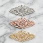 Vintage Filigree Rhinestone Brooches Pin For Wedding Party Sash Corsage