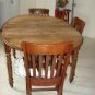 Vintage Table w/modern chairs