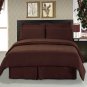 King Chocolate Brown 6 Pc Bed Sheet Set
