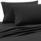 4 Pc King Midnite Black Bed Sheet Set 1200 TC