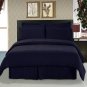 King Navy Blue 6 Pc Bed Sheet Set 1600 TC