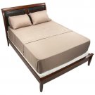 6 Pc King Taupe Bed Sheet Set 1200 (GOD LOVES U)
