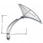 Chrome Blade Spear Side Rear View Mirrors Universal 8 or 10mm Motorcycle Dual Sport Dirt Moto Bike
