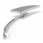 Chrome Blade Style Left & Right Side Rearview Mirrors Universal 8mm 10mm Motorcycle Bike Scooter ATV