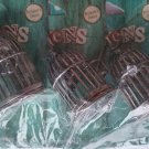 Silver-tone Miniature bird in a cage, 1  1/2 x 1  1/4 in made by Blue Moon -  pack of three