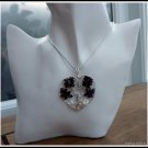 Garnet Heart Pendant, Tree of Life Pendant, January Birthstone, St Valentines Day Gift