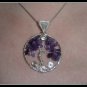 Handmade Amethyst Pendant, Tree of Life