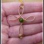 Handmade Cross Pendants, wire sculpted in Gold, Silver or Copper, with Amethyst, Aquamarine,