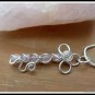 Handmade Rose Quartz Key Pendant, wire wrapped in Sterling Silver