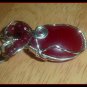 Handmade Ruby Pendant, wire wrapped in Sterling Silver, July birthstone