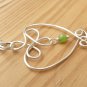Sculpted Heart Pendant with Peridot