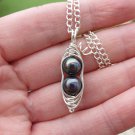 Pearl Two Peas in a Pod Necklace, Pearl Pendant