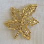Gerry's Goldtone Leaf Brooch