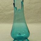 Beautiful Blue Glass Blown Vase - Memory Lane Collectibles