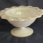 Anchor Hocking Lace Edge Milk Glass Compote - Memory Lane Collectibles