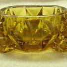 Amber Glass Open Salt Cellar - Very Old - Memory Lane Collectibles