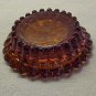 Amber Glass Candle Holder - Memory Lane Collectibles
