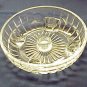Sparkly Clear Glass Candle Bowl - Memory Lane Collectibles