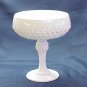 Milk Glass Diamond Point Compote - Memory Lane Collectibles