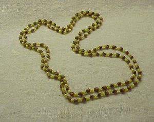 Wood and Plastic Bead Necklace - FREE SHIPPING -  Memory Lane Collectibles
