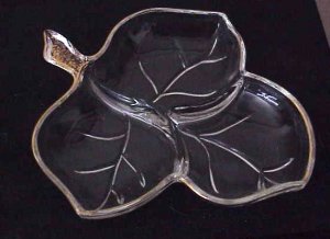 Vintage Leaf Divided Relish Dish  - Memory Lane Collectibles