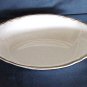 Pope Gosser Oval Vegetable Bowl - White with Gold Trim