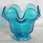 Vibrant Blue Glass Bowl - Looks like Viking