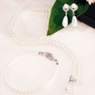 White Pearls with Pearl Drop