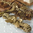 Bronze Elegance Two Piece Bridal Garter Set