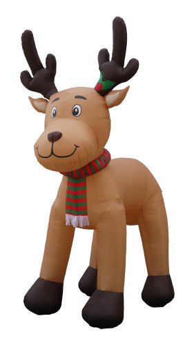 15 Foot Christmas Inflatable Reindeer Moose Outdoor Garden