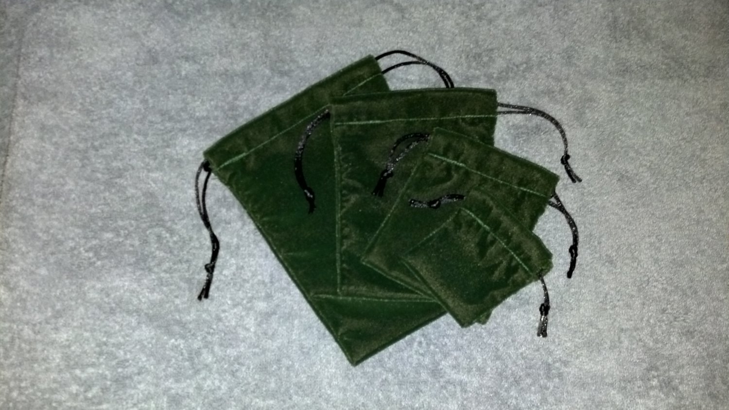 3" x 4" Velet Drawstring Bag with Satin Cording