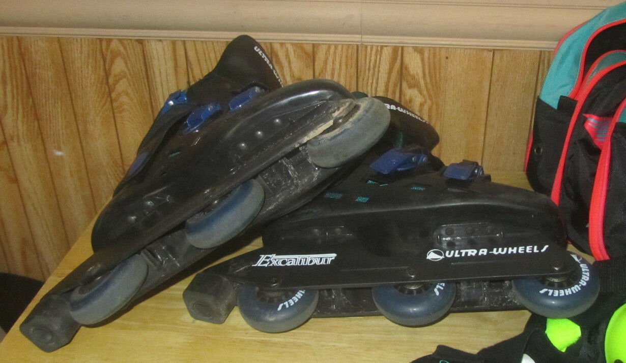 Ultra Wheels IN LINE SKATES Excalibur WAYNE GRETZKY Size 5 with Bag and
