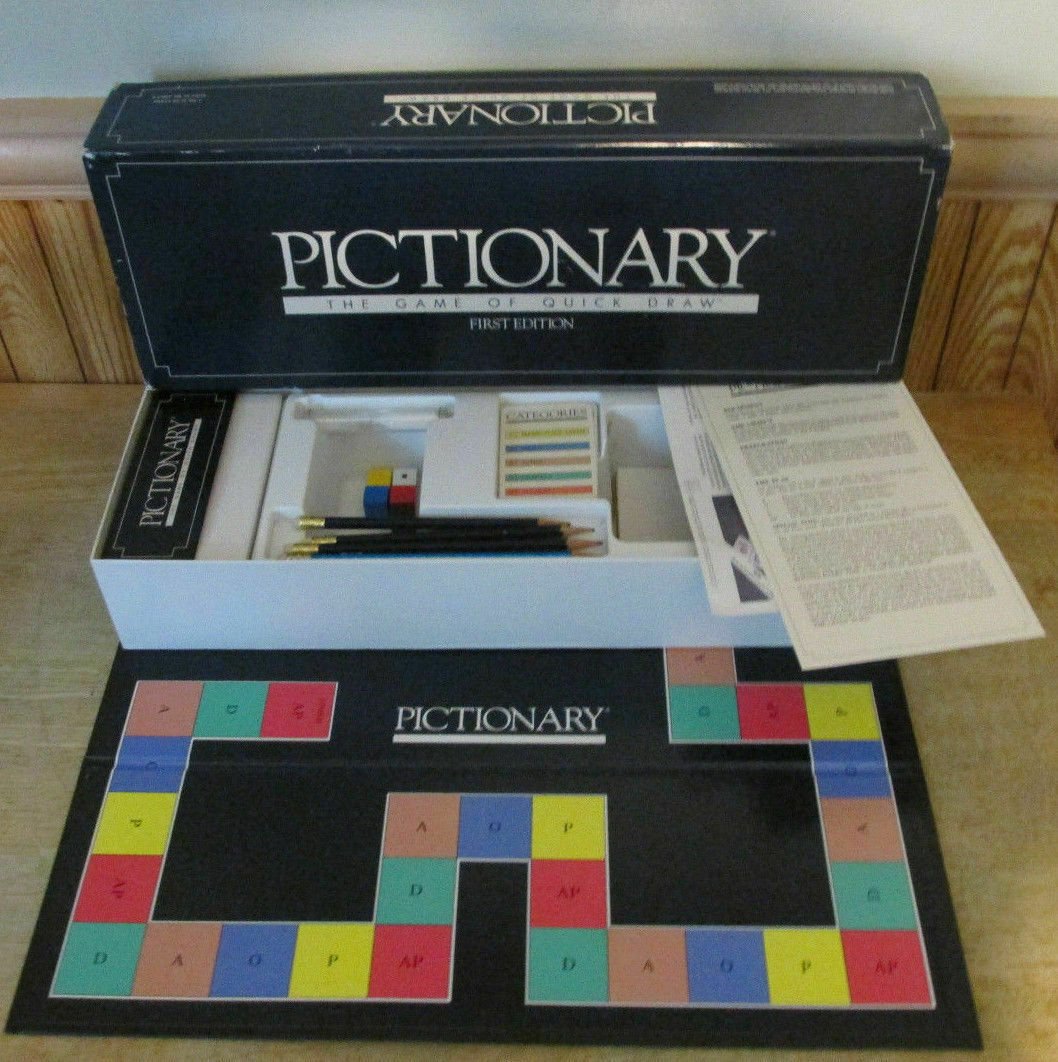 Vintage Pictionary Board Game First Edition 1985 Classic Original