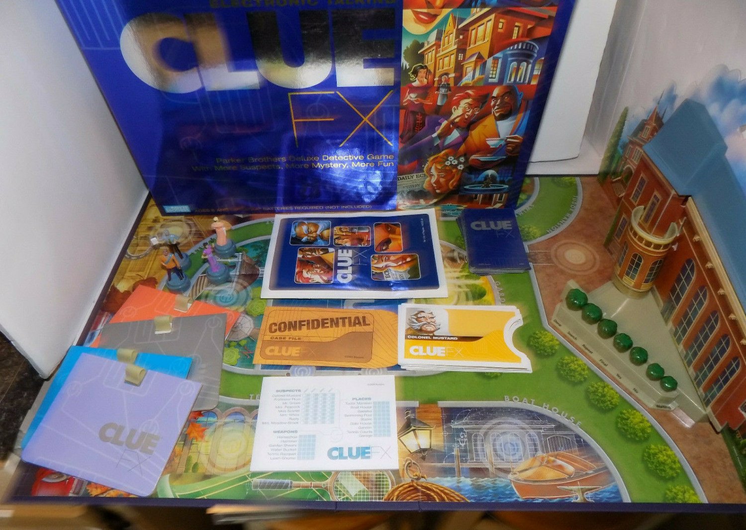CLUE FX Electronic Talking Board Game Parker Brothers 2003 Working Complete CLUE FX Electronic Talking Board Game Parker Brothers 2003 Working Complete
