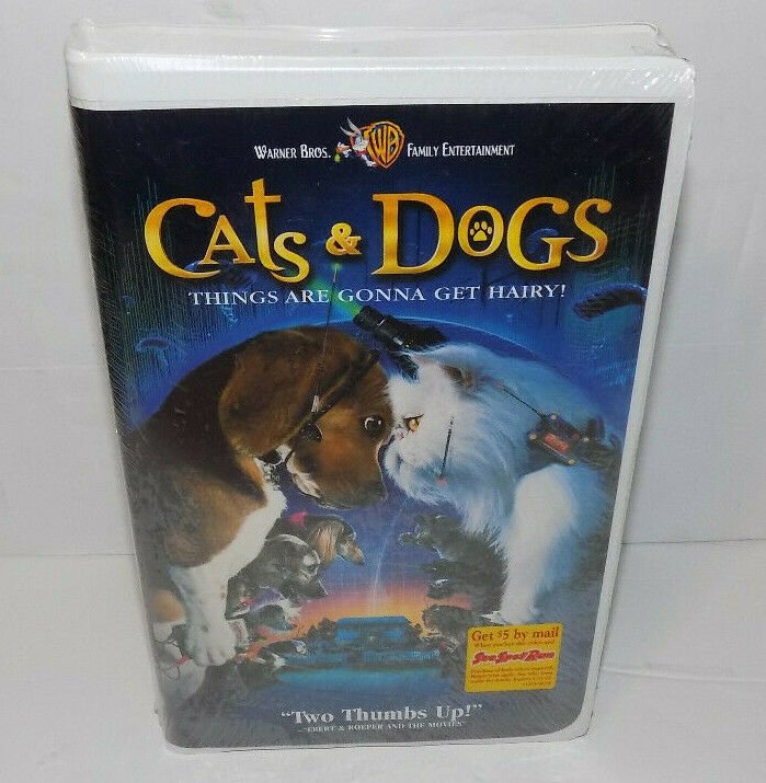 Warner Brothers Cats And Dogs Movie Sealed VHS New