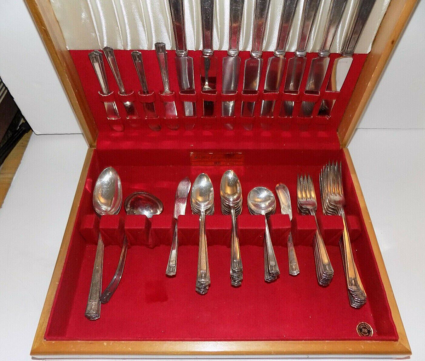 Stratford Silver Plate Sectional Silverware Set 61 Pieces