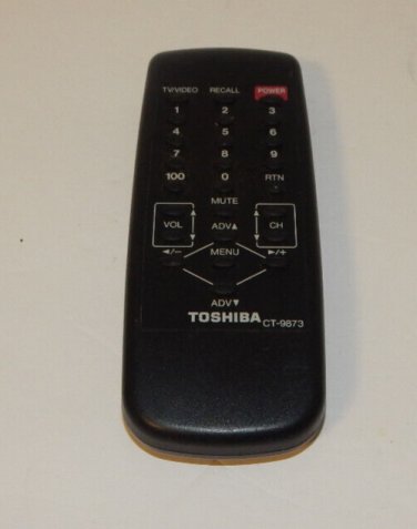 Toshiba CT-9873 TV Remote Control IR Tested