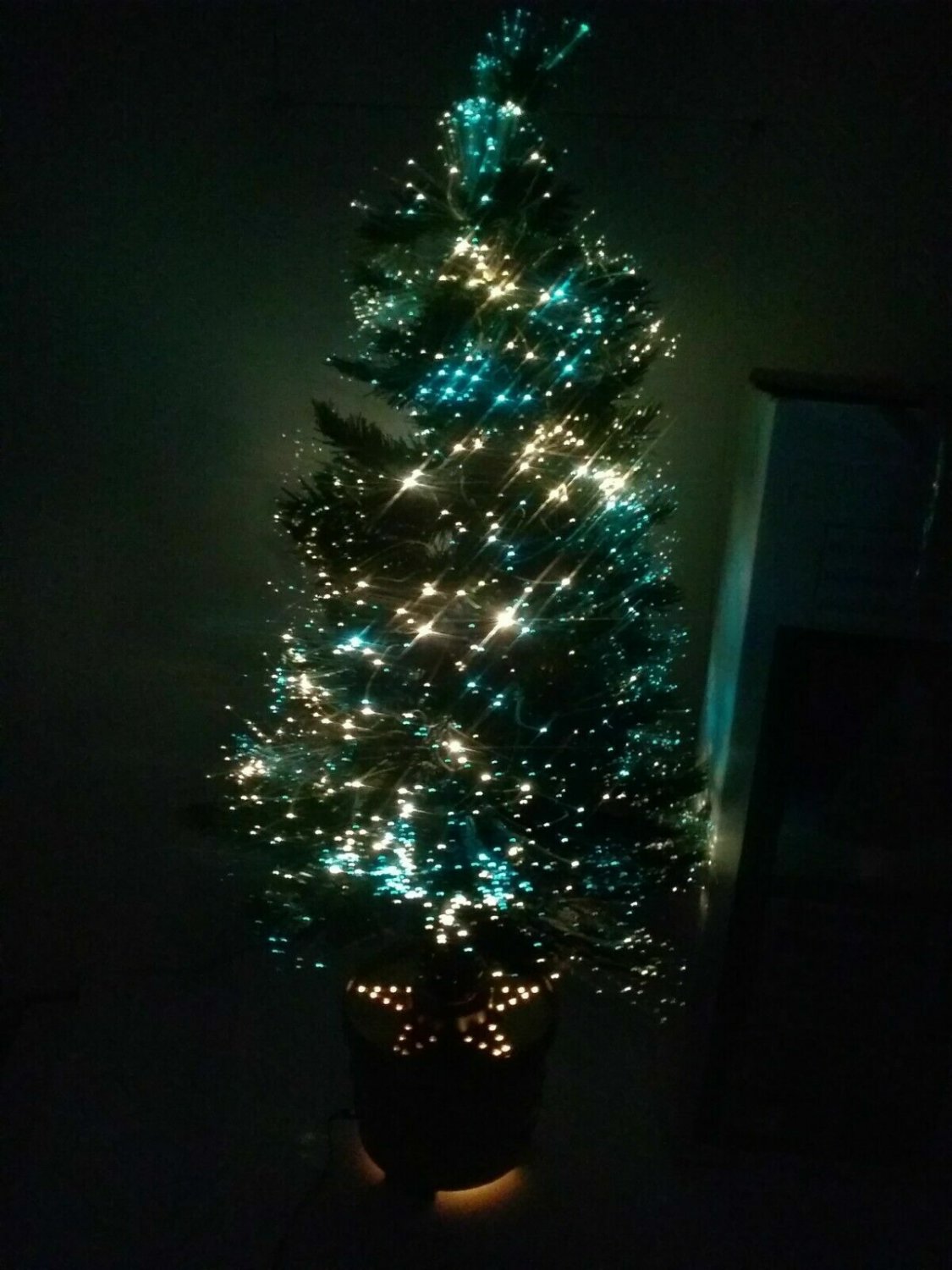 New 36" Tall Revolving Deluxe Fiber Optic Christmas Tree