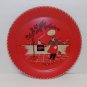 Oversize Tin Litho Barbeque Chef 19" Stoyke Mid Century Serving Tray Red Black