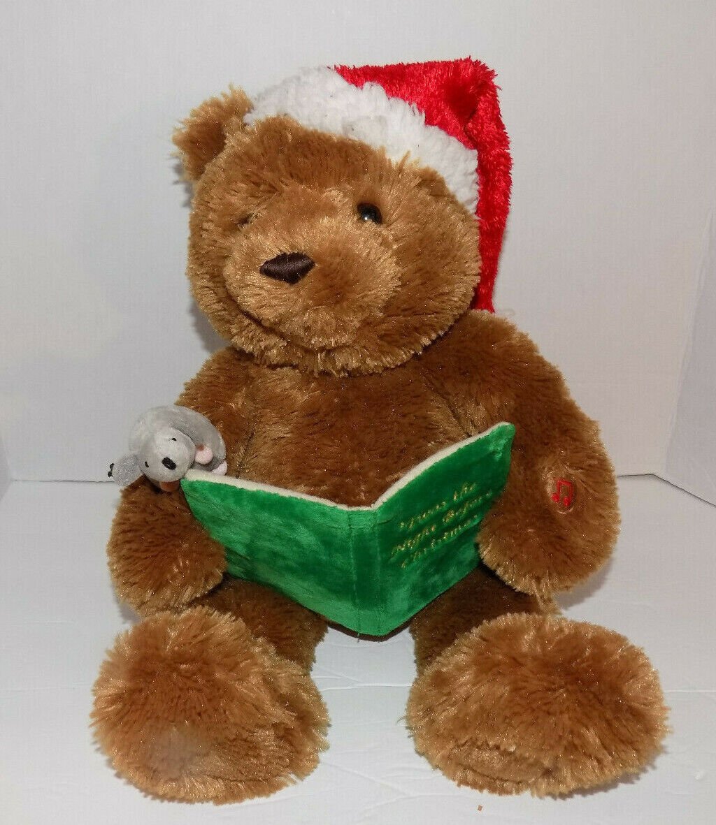 Gund Animated Plush Storytime Bear 'Twas The Night Before Christmas' 15
