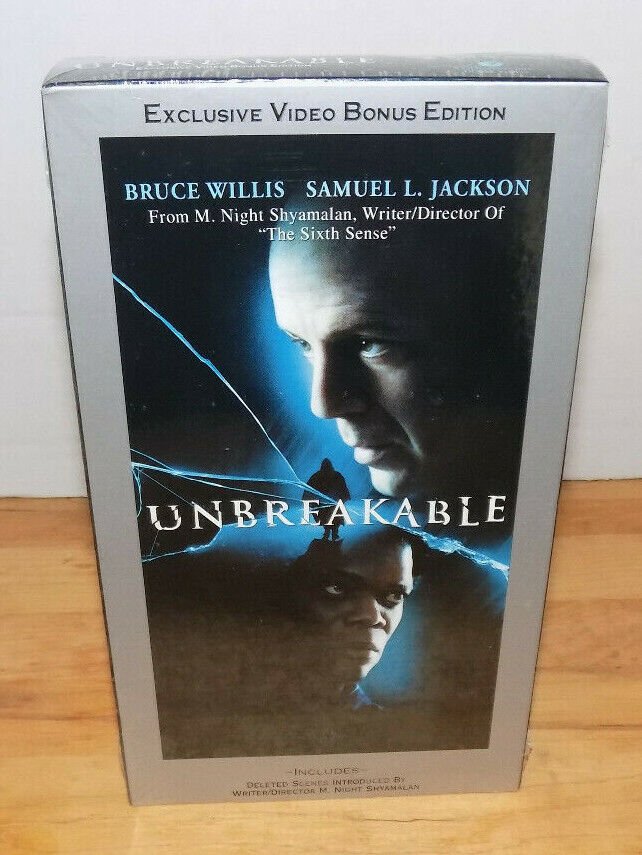 Unbreakable VHS Exclusive Video Bonus Edition New Sealed